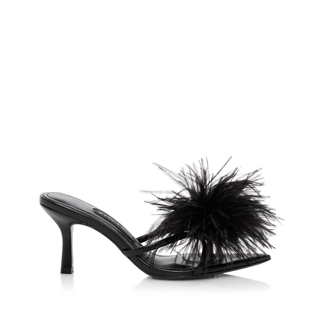 NEW JESSICA RICH women's malina mule in noir